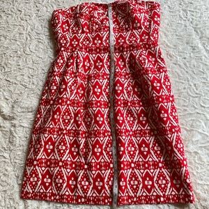 JCrew Strapless Woven Mini Dress